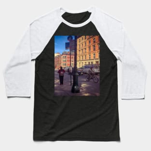 Harlem Street Manhattan New York City Baseball T-Shirt